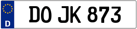 Trailer License Plate